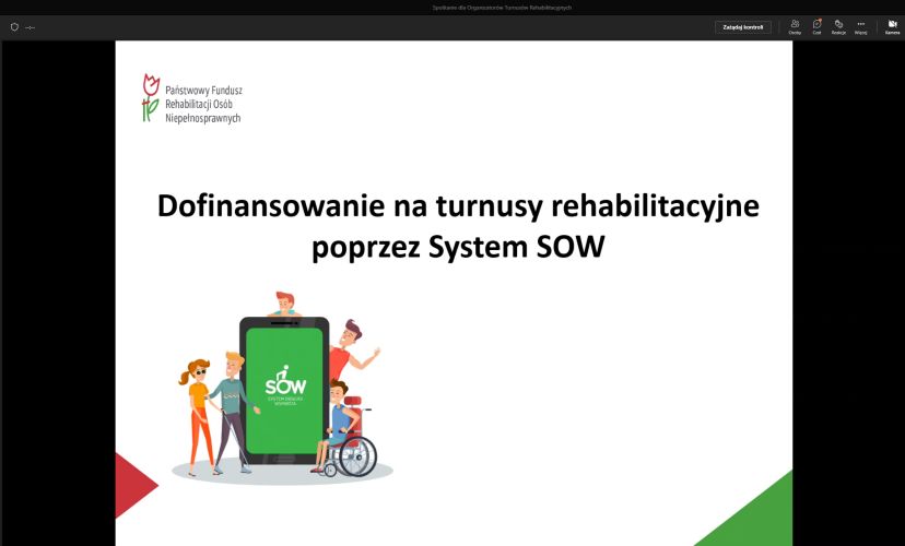 Dofinansowanie na turnusy rehabilitacyjne poprzez System SOW